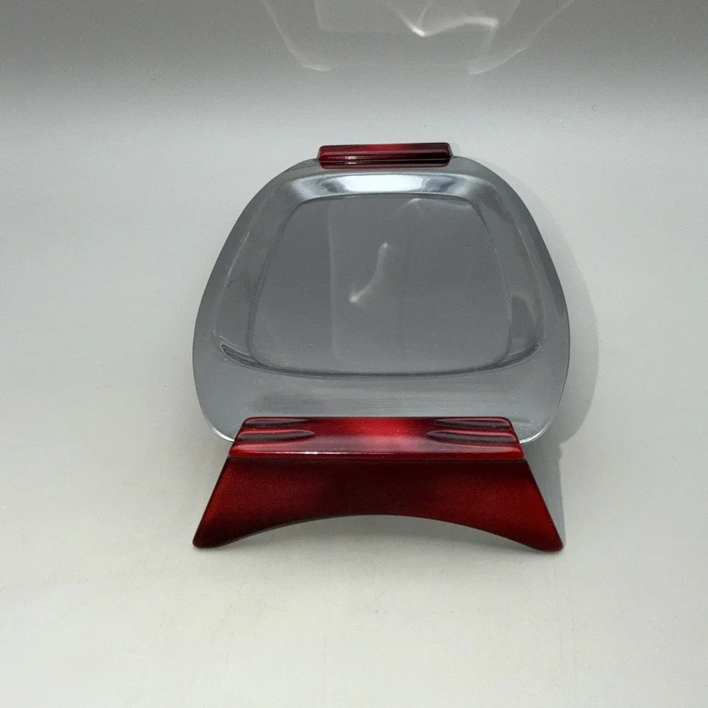 Vintage GLO HILL Gourmates Chromed Tray Bakelite Cherry Handles Retro
